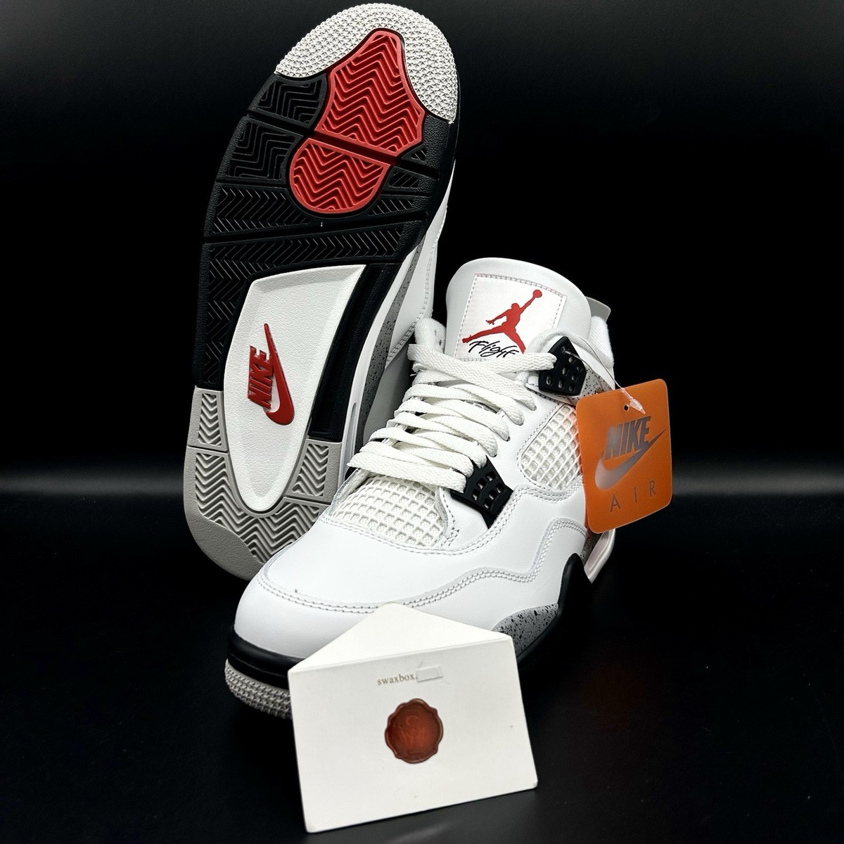 Illustrative Air Jordan 4 White Cement